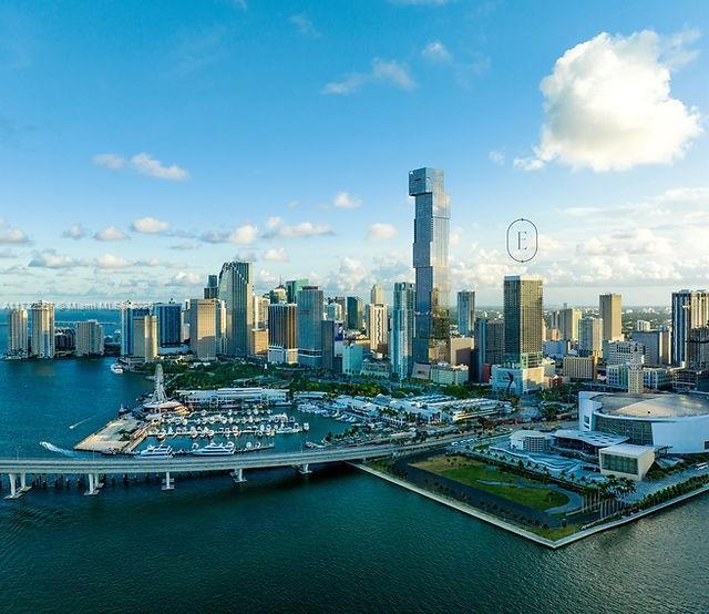 property's view of city featuring a water view