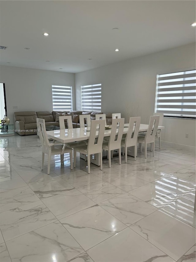 view of dining room