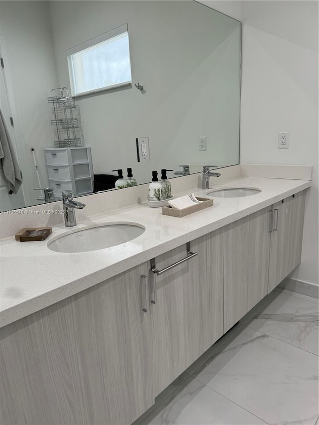 bathroom with vanity