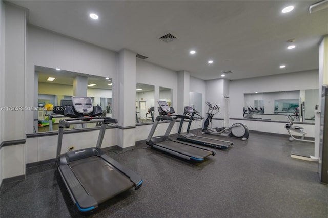 view of exercise room