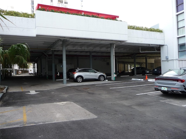 view of car parking