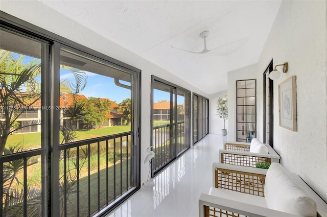 view of sunroom / solarium