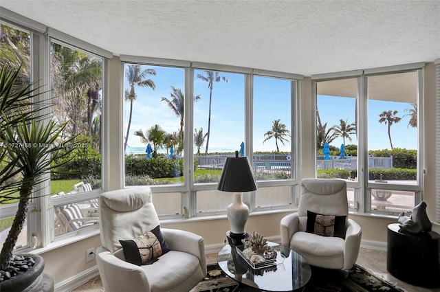 sunroom featuring plenty of natural light