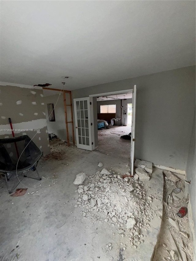 view of unfurnished living room