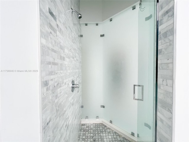 bathroom with an enclosed shower