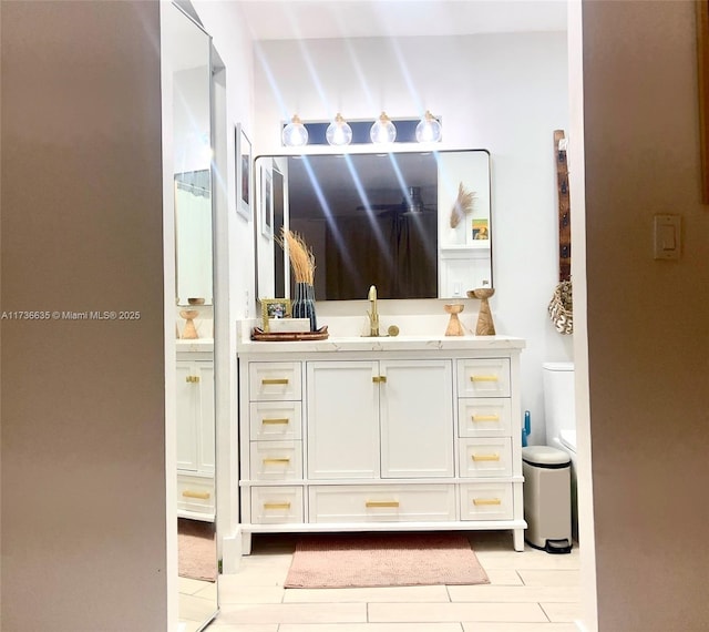 13251 SW 17th Ln Unit B1-22, Miami, FL 33175 - bathroom featuring vanity, toilet, and wood finished floors