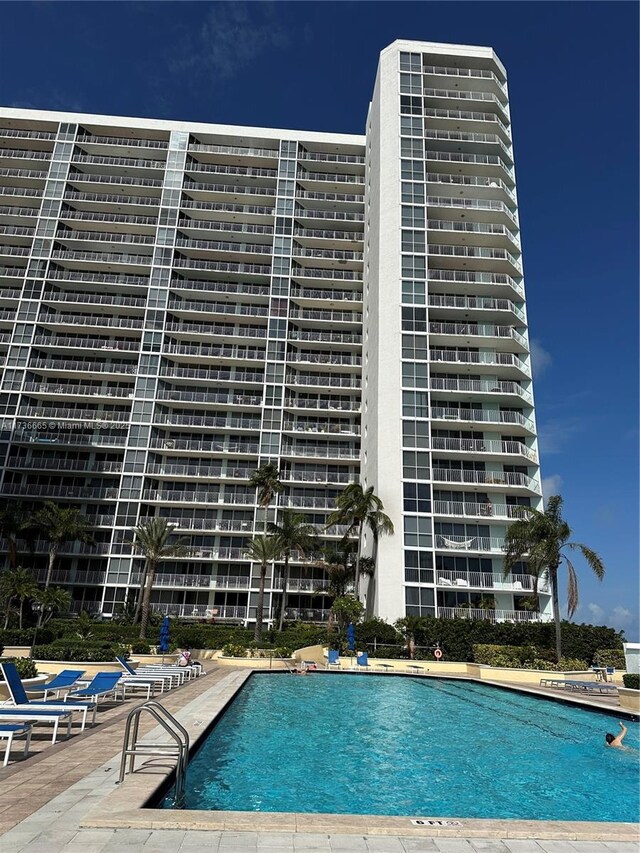 view of pool with a patio