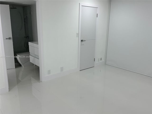 unfurnished bedroom featuring tile patterned floors
