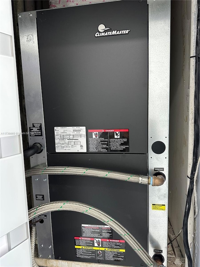 interior details with heating unit