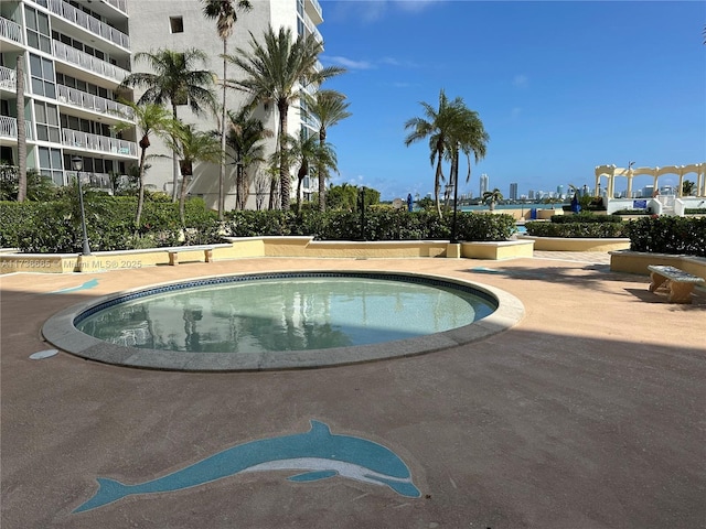 view of pool