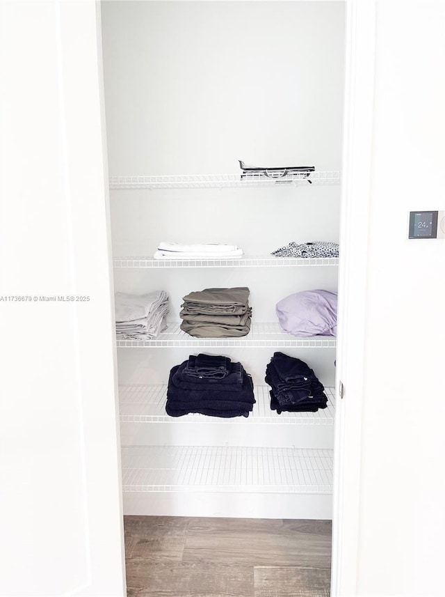 view of closet