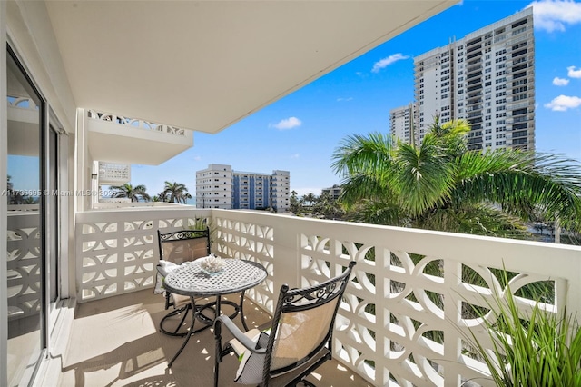 view of balcony