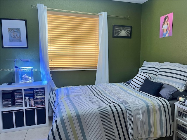 view of tiled bedroom