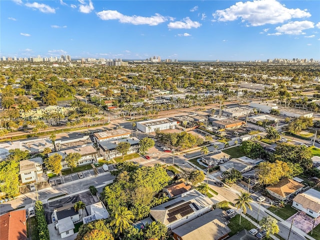 aerial view featuring a view of city