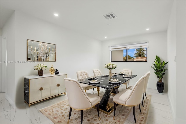 view of dining area