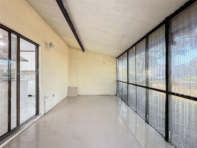 interior space with light tile patterned floors