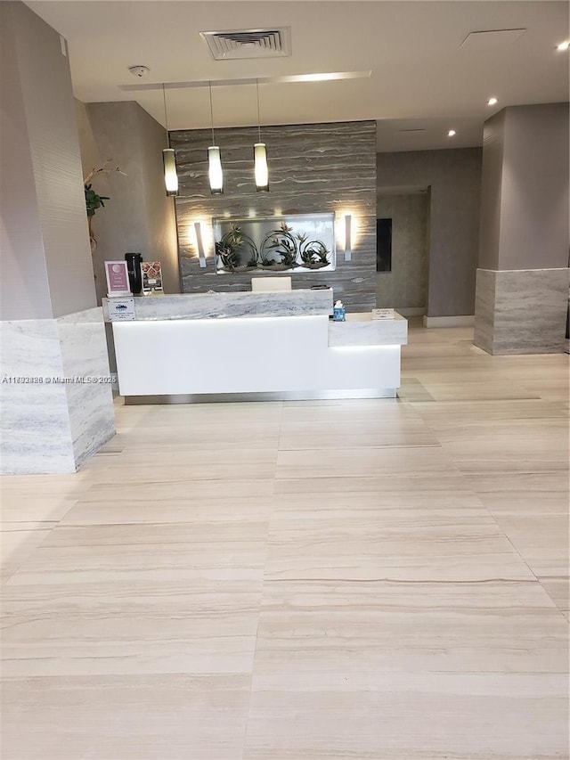 view of reception area