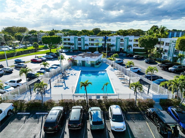 birds eye view of property