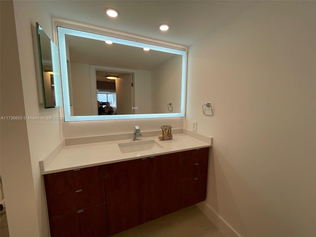 bathroom featuring vanity