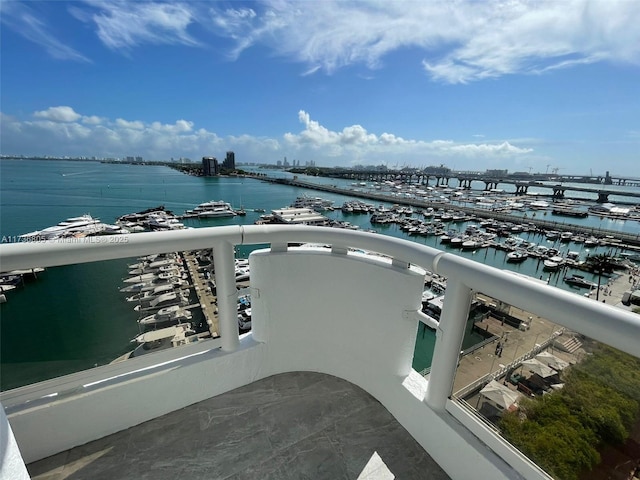 view of water feature