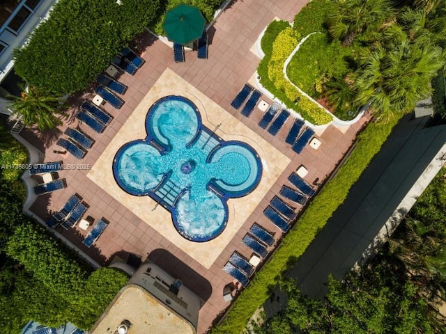 1717 N Bayshore Dr Unit A-1231, Miami, FL 33132 - aerial view of a pool area