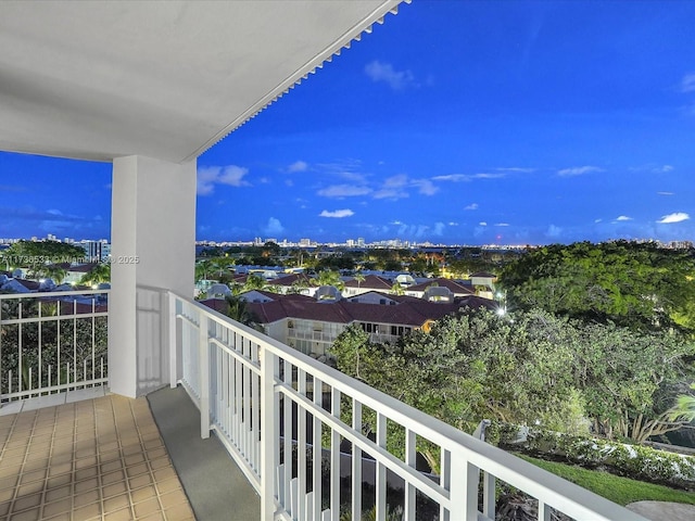 view of balcony