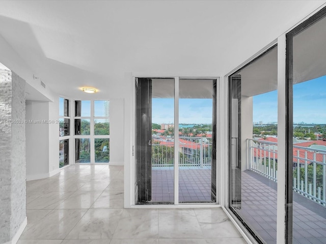 interior space featuring a wealth of natural light