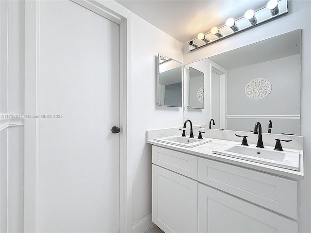 bathroom with vanity