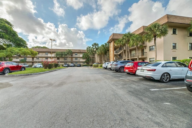 view of uncovered parking lot