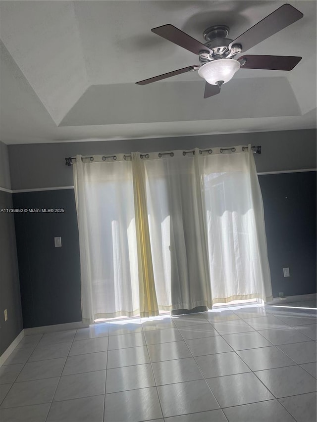 view of tiled spare room