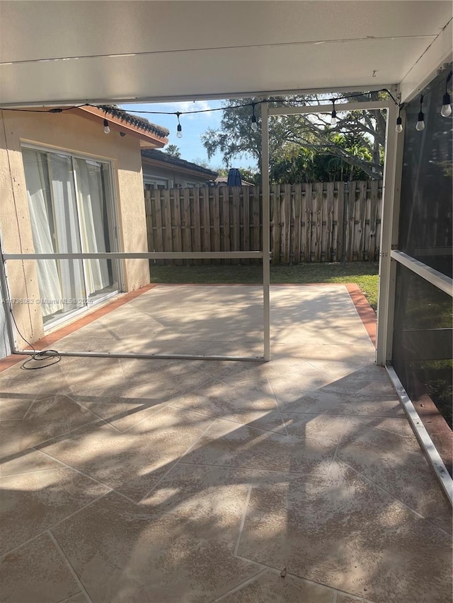 view of patio / terrace with fence