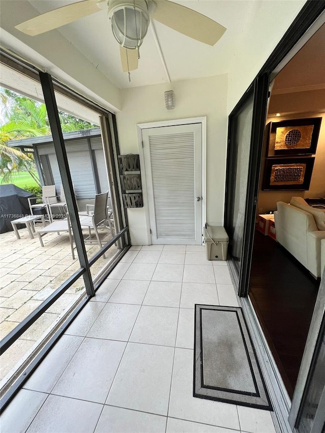 view of sunroom / solarium