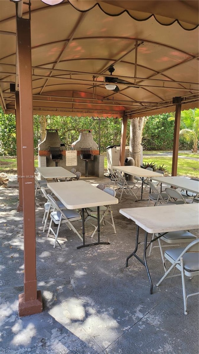 view of patio / terrace with area for grilling