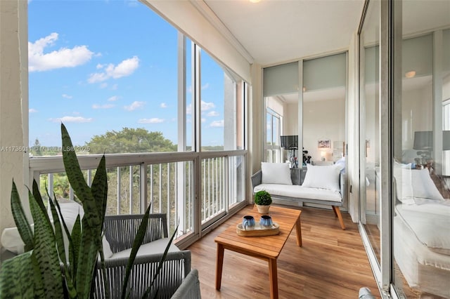 sunroom / solarium featuring plenty of natural light