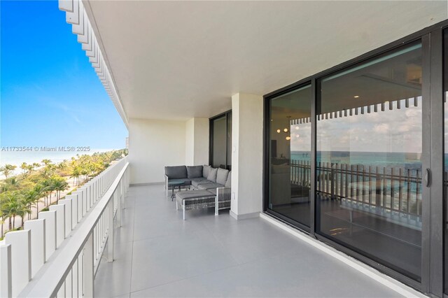 balcony with an outdoor hangout area