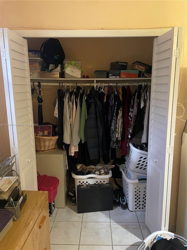 view of closet