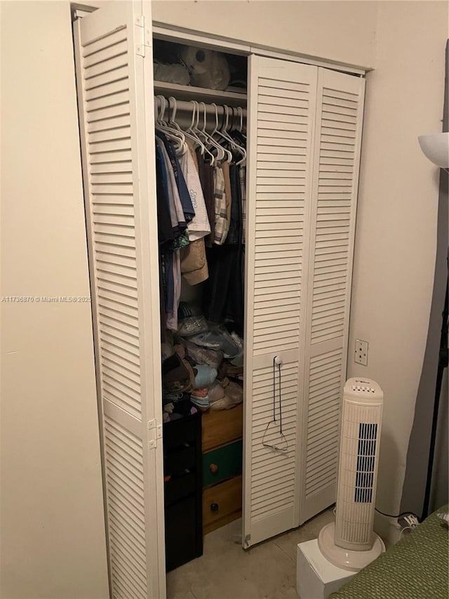 view of closet