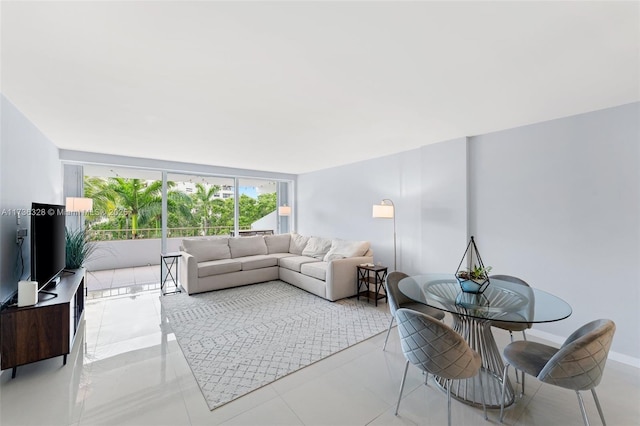 155 Ocean Lane Dr Unit 407, Key Biscayne, FL 33149 - living area featuring a wall of windows