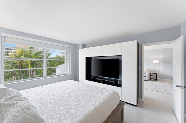 155 Ocean Lane Dr Unit 407, Key Biscayne, FL 33149 - bedroom featuring light tile patterned floors and baseboards