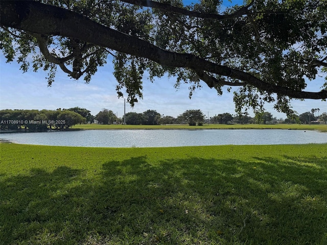 view of water feature