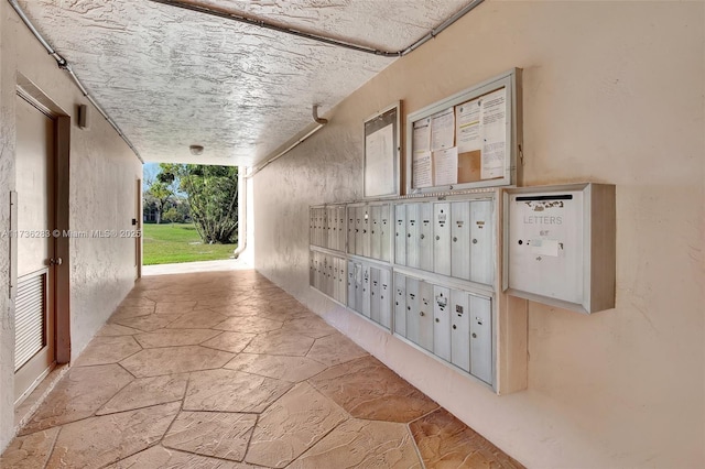 view of community featuring a mail area