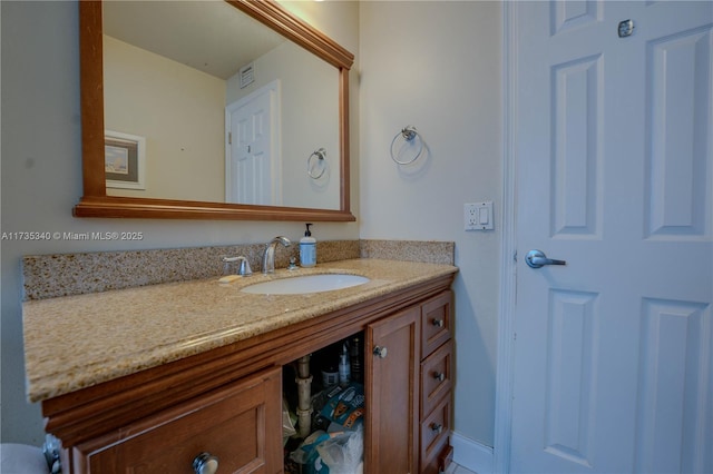 bathroom featuring vanity