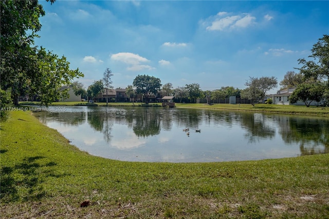 view of water feature