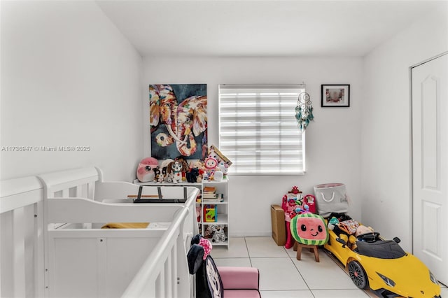 view of tiled bedroom