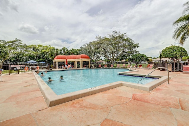 view of pool with a patio area