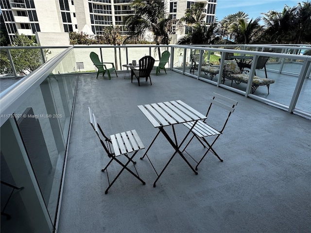 view of balcony