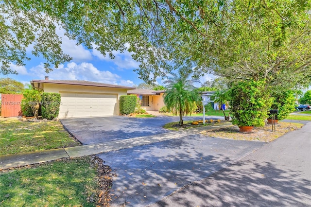 ranch-style house with a garage