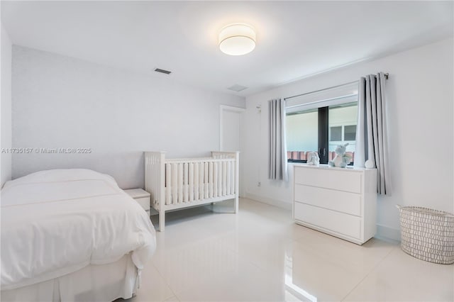 view of tiled bedroom