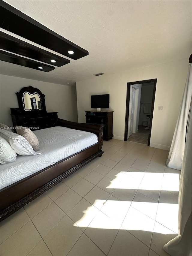 view of tiled bedroom