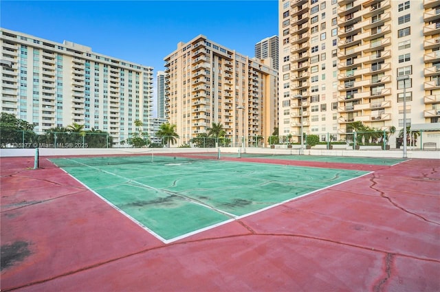 view of tennis court